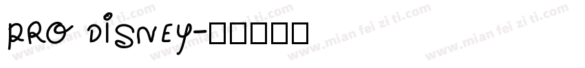 pro disney字体转换